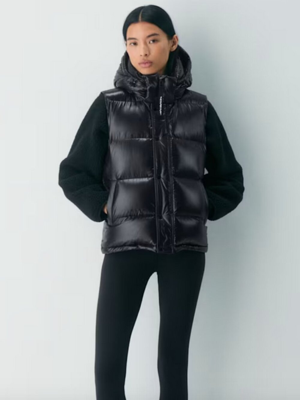 Aritzia Super Puff vest in High Gloss
